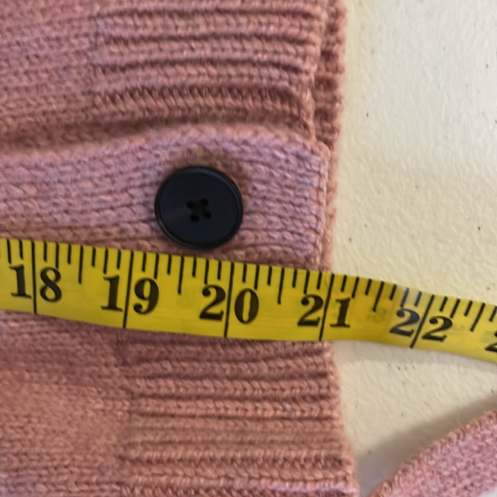 BROCK COLLECTION Belted V-neck Cashmere sweater Size XS  Pink - Picture 7 of 7